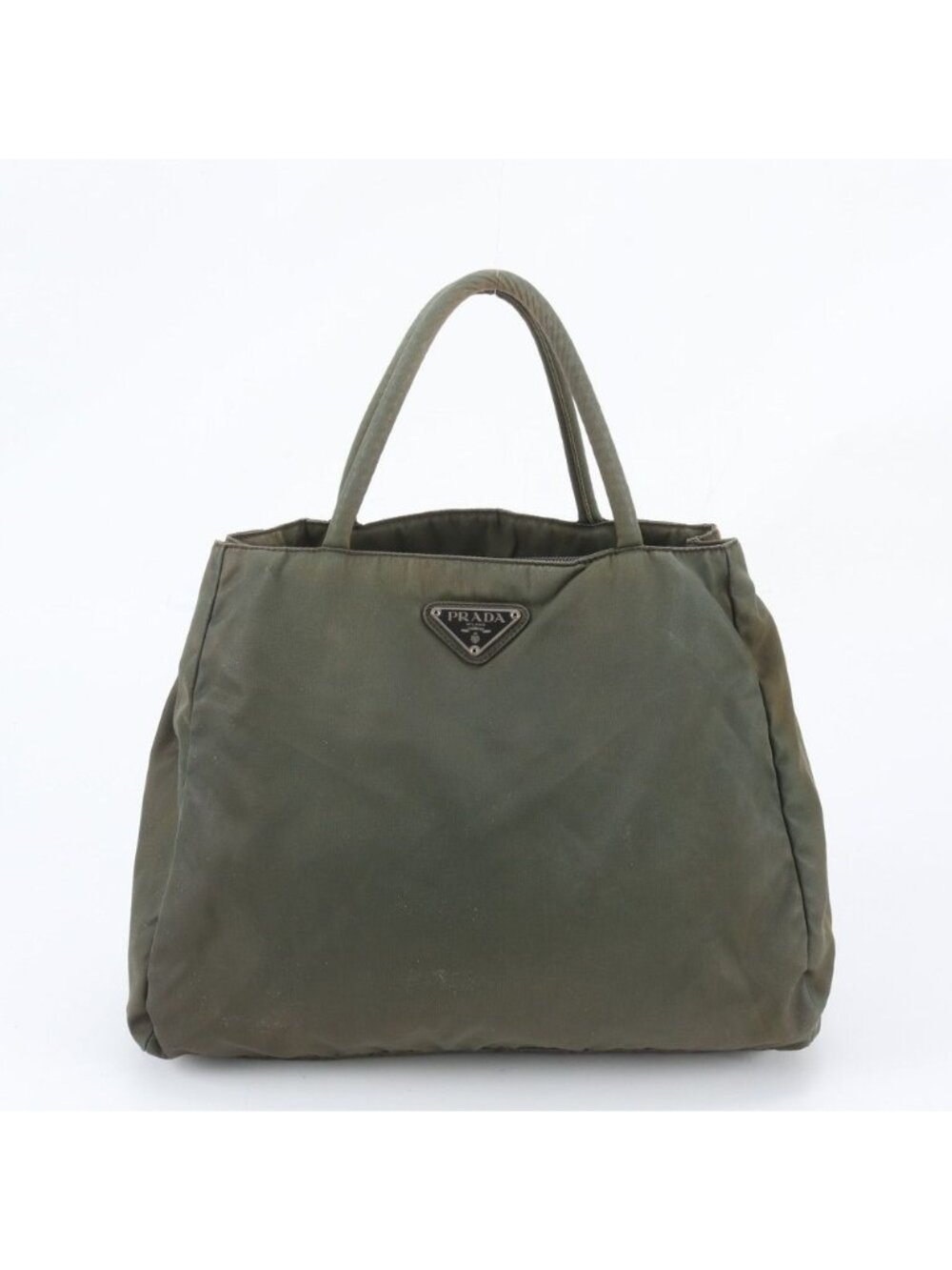 Prada Tessuto Nylon Triangle Logo Tote Bag Shoulder